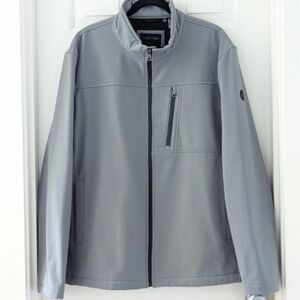 Calvin Klein Jacket Weather Resistant Breathable 4 Way Stretch Gray - Men's XXL